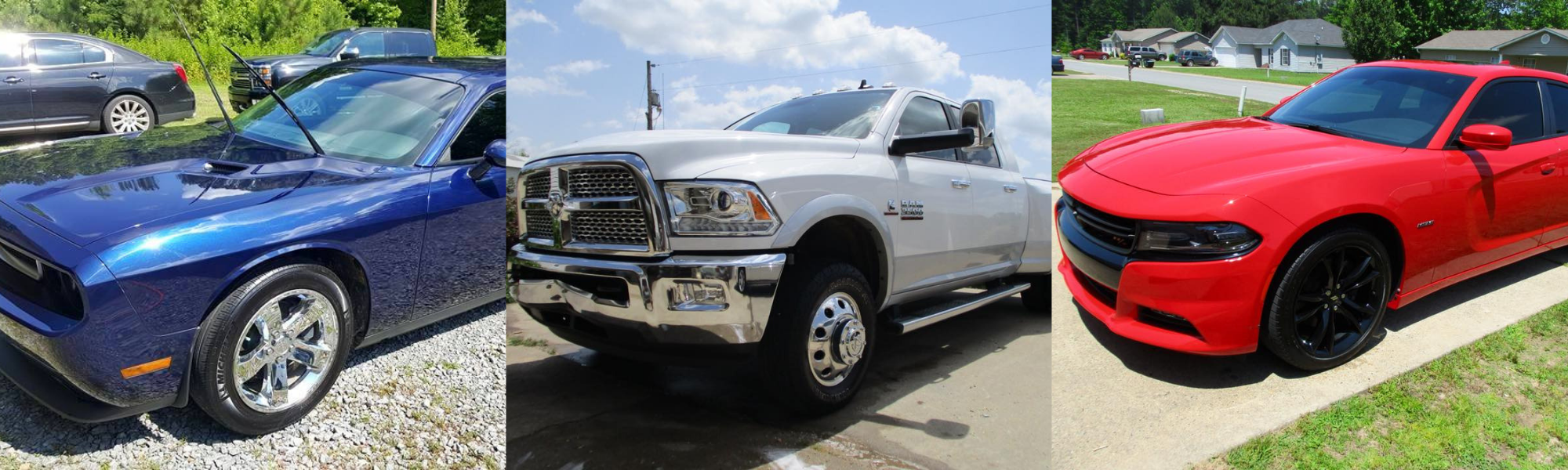 3 vehicles that have been detailed 